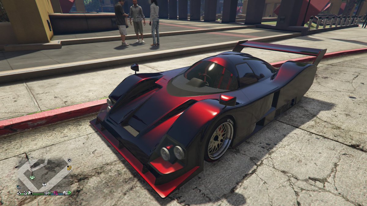 スナイパーシリウス Gta5 カッコイイ車買った 笑 ペイントはミッドナイトブルーにフォーミラーレッドのパールセントです