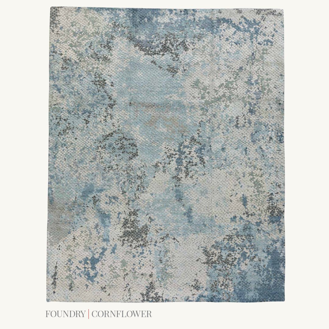 TufenkianCarpet's tweet photo. By painstakingly creating varying pile heights of silk and wool, our artisans have deconstructed the essence of beauty beauty and conjured a collection that stands above and apart. Discover #URBANFRESCO https://t.co/Oyl2woo7HC. Seen here: FOUNDRY | Cornflower #extremelyhandmade https://t.co/cxmIUWQDoi