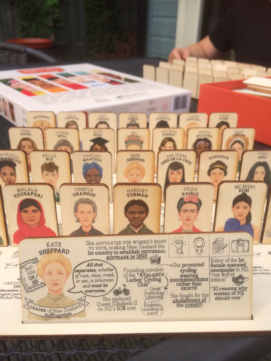 MerryProf's tweet image. Taken a break from reading a thesis draft in the sun to play Who’s She with Ru.... lots to talk about!