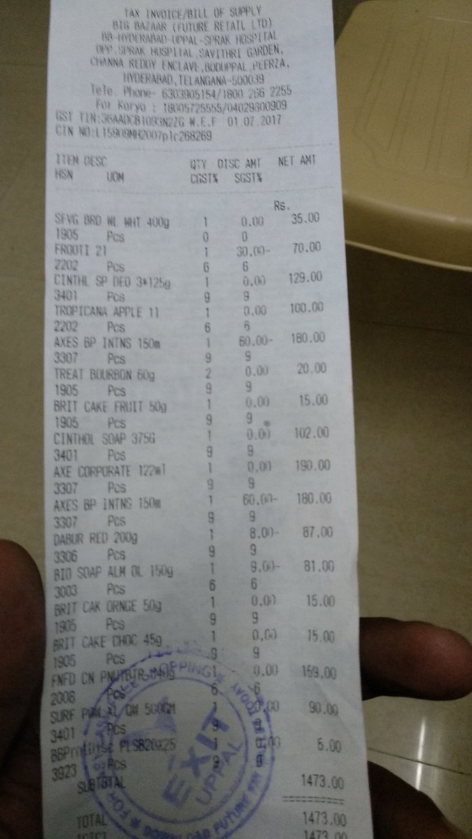 mrnaidu8's tweet photo. @BigBazaar why you people charged Rs159 for Dr.Oetker Funfoods Peanut Butter when the MRP listed on the product itself is Rs149.
This is not the first instance, came across similar incidents in the past and still you haven't learnt the lesson. https://t.co/7TGn56oht8