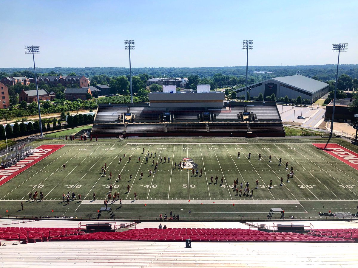 scvanguard's tweet photo. It’s going to be another great day at @youngstownstate! Head over to our FB page around 12:30pm ET as we go live to show you how we use @udrillbook in rehearsal! #SCV19 #UDB19 https://t.co/teb4vLRGw0