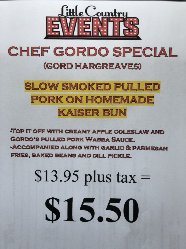 victoiregrill's tweet photo. Big day at the grill. Chef Gordo Special and Party Putt! Adults only mini golf tournament #pulledpork #littlecountryminigolf https://t.co/bPG6CkAAn5
