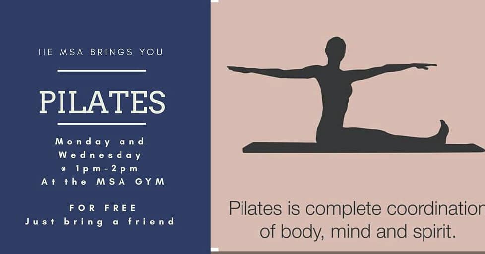 src_msa's tweet photo. Join us for Pilates from tomorrow at MSA gym!!! https://t.co/kf3cfXEO0V