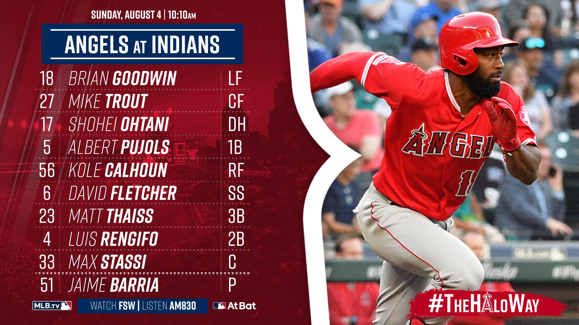 Los Angeles Angels on Twitter "Today's Angels starting lineup. Brian