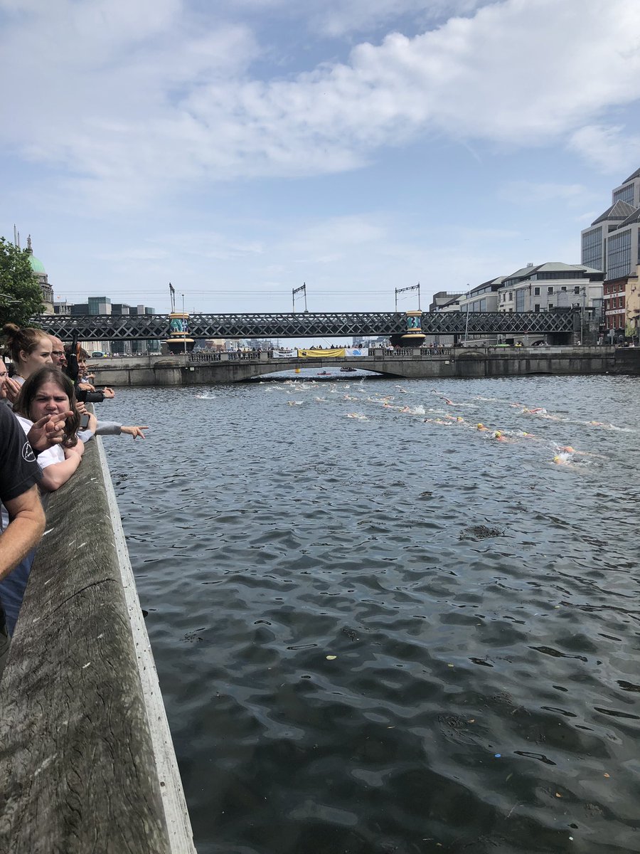 MCSCaseManage's tweet photo. Well done Cathy McGrath for completing the Liffey Swim! Matthew her son, Alan &amp; I were cheering her on from the boardwalk! Jamie Murphy Sandycove S.C. presented Matthew with his medal. Congratulations to all #liffeyswim #liffey100 #sandycoveswimmingclub #mcscasemanagement https://t.co/W7qdAXBwsk