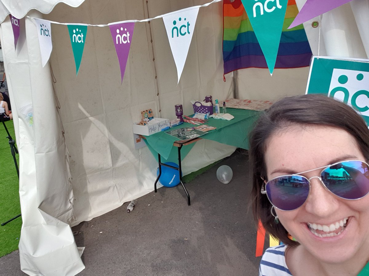 Left in charge of the <a href="/NCTcharity/">NCT</a> <a href="/NCTLeeds/">NCT Leeds</a> change and feed station at #LeedsPride2019... What a responsibility - good job it's suddenly gone quiet!