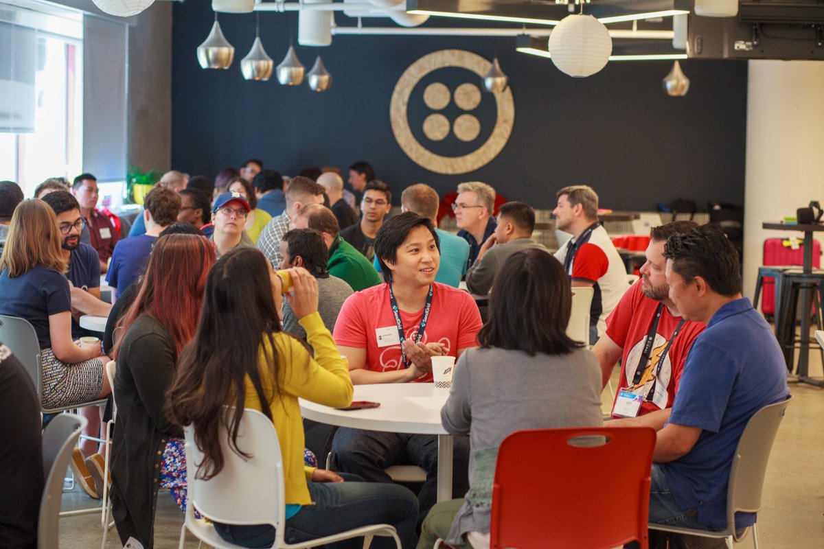 twilio's tweet photo. Today we're hosting the Twilio Champions Summit at our office in San Francisco. Twilio Champions not only make the most of the Twilio platform, they make it their own. Learn more about the program and apply or nominate someone today. #SIGNALConf https://t.co/wZquv1YPOx https://t.co/WZ2Lrdo66N