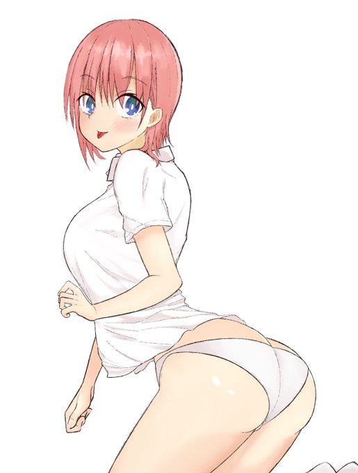 りとあいのさんがTwitterに投稿した中野一花(五等分の花嫁)のイラスト。