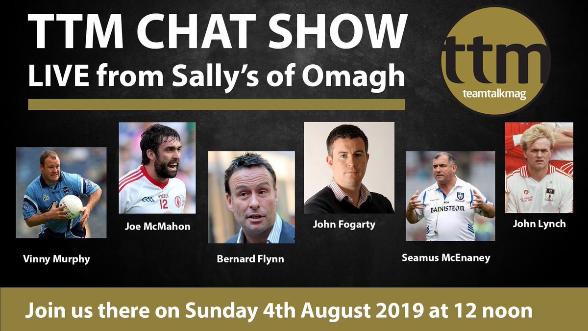 seandaly274's tweet photo. Great chat show from Noel and co from @teamtalkmagLIVE this morning in @Sallysofomagh. 
@Vinniedub14 @Bigjoemc @bernardflynn15 @JohnFogartyIrl @tarlynch43 &amp; Banty all great characters. Full of Dub fans too! #🙌 https://t.co/wsEwmX41MV