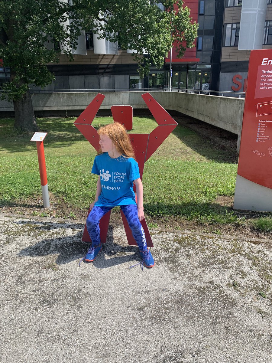 rachfmackenzie's tweet photo. Friday was “take your kids to work day” for me. Obviously we had to do the @YouthSportTrust fitness trail. Think we need one of these in our village. #fitfam #active3030 https://t.co/rLX5RwjBk5