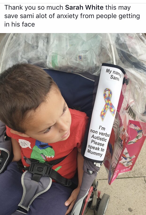 Sjwhite77's tweet photo. So pleased Sami &amp; his mummy are happy, hopefully it will make life a little easier for them 💖.        Available to order with any message/design required #AutismAwareness #nonverbal #madetoorder #medicalawareness https://t.co/zBiIuSm1m5
