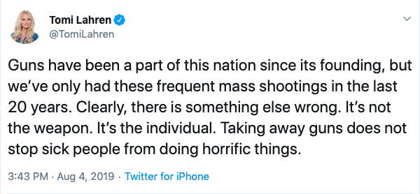 Suggesting that people with mental illness are inherently violent (see attached example) is stigmatizing and JUST PLAIN INACCURATE. (And armchair-diagnosing shooters with mental illness is something that nobody on twitter is qualified to do)