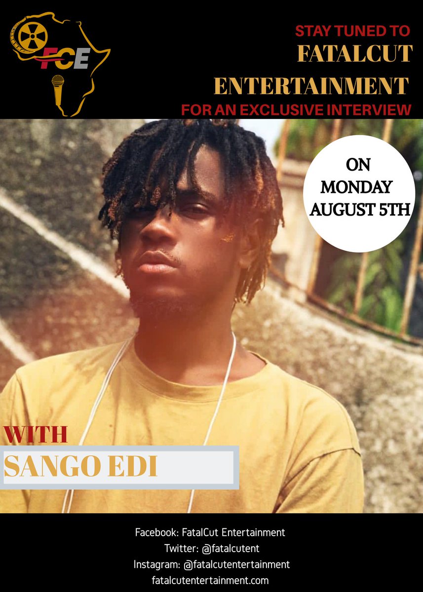 FatalCutEnt's tweet photo. An Exclusive Interview with Cameroonian music producer/artiste, Sango Edi(@SangoEdi) will be released on our platforms tomorrow from 12pm. Stay tuned!!! 🇨🇲
#FCEProfiles #Cameroon #Cameroonians https://t.co/ILRcv9dzIu
