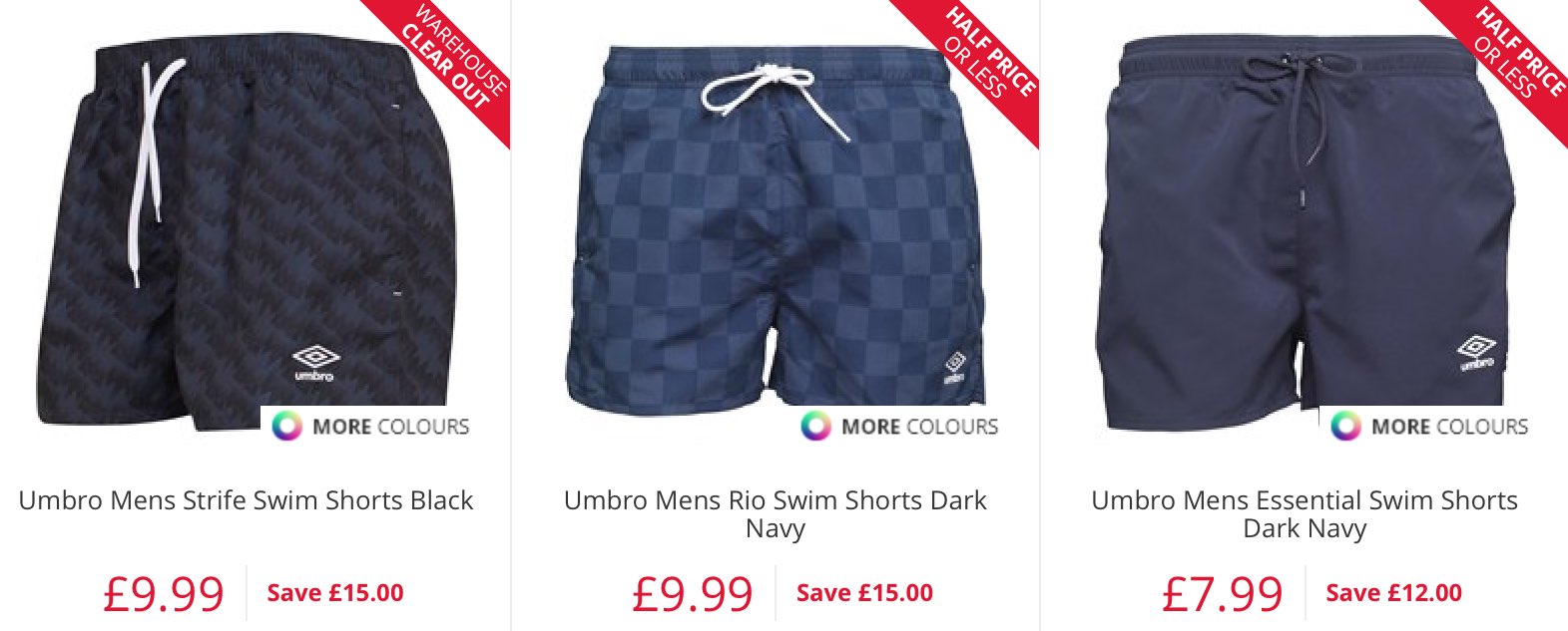 umbro madness swim shorts