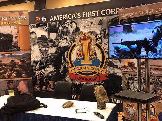 Setting up the America’s First Corps and 
@25ID
 booths at the #LANPAC symposium. LANPAC strengthens U.S. relationships with our Indo-Pacific land force multinational partners and allies through senior leader engagements and discussions to enhance regional security and stability.