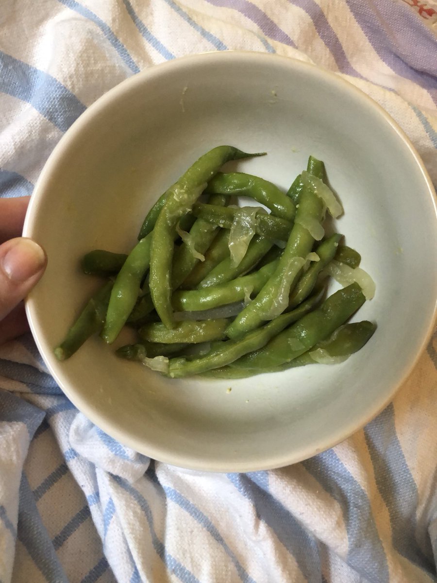 CarsonSieving's tweet photo. Grew the beans and cooked them! Amazing taste. #ftmadison https://t.co/78cGQXFsJI