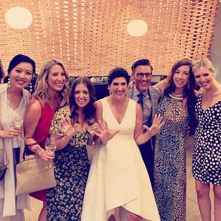 Jamie_Edmonds's tweet photo. @wilxTV reunion @wfaalauren’s wedding. I love all these people. Now we are in Chicago, Detroit, Dallas and New York! #firstjobfriendsarebestfriends @KatieKimNBC @LaurenEastonAP @JasonColthorp @flembott https://t.co/0EHYK3Q2w9