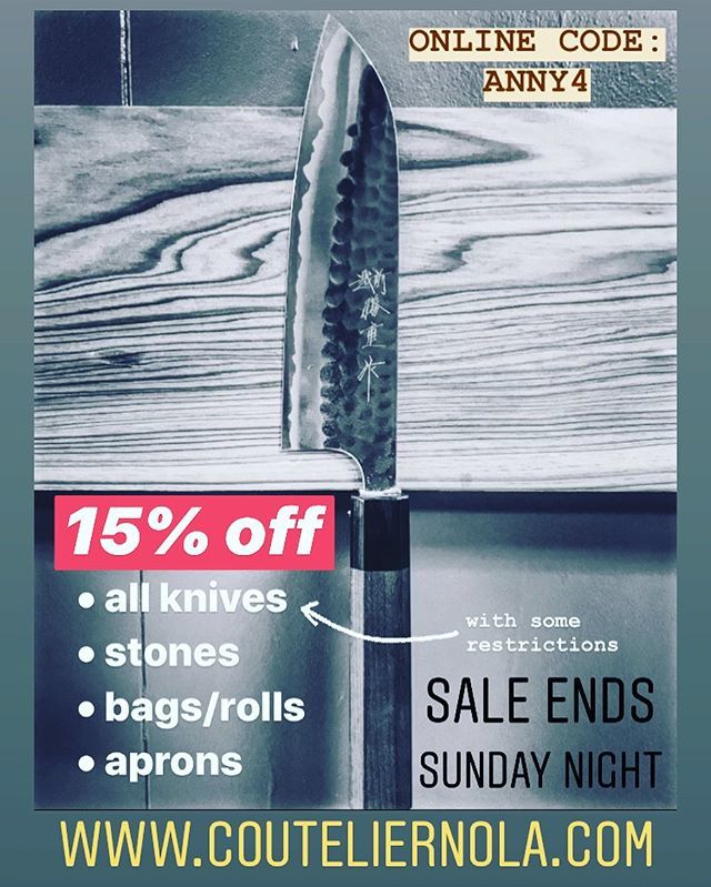 🚨LAST DAY FOR THE DEALS🚨
SALE ENDS TONIGHT SO DON’T MISS THE BOAT Y’ALL! GET THAT GEAR YOU BEEN LUSTIN’ AFTER!
🔪💥🔪💥🔪💥🔪💥🔪💥🔪💥
#anniversarysale 
#coutelier
