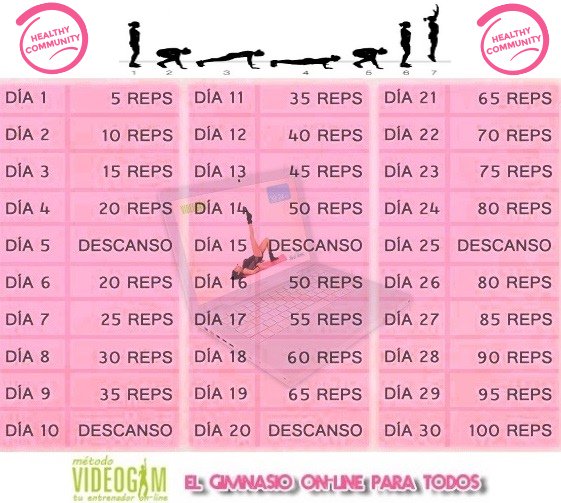 Videogim's tweet photo. 🏆¡Reto del mes! 🏆 Luce cuerpazo si superas #retoburpees en 1 mes ¡Vamos! --> https://t.co/5nXrEk3chB https://t.co/8C3kAtq8hd
