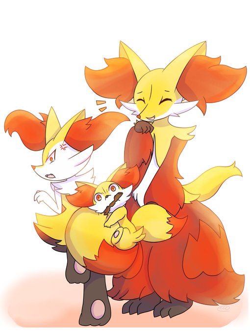 The fennekin family. 