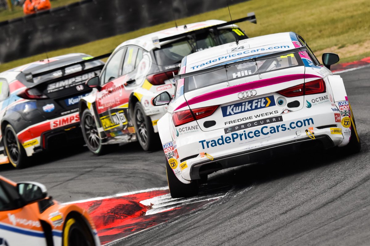 tpc_racing's tweet photo. #RESULTSRACE3 π
In what was a thrilling race with the #24 Audi S3 running as high as third over halfway through the race, @jakehillracing was forced to retire with a gearbox issue. @mark_blundell_f1 also had to retire the car on Lap 6.
#snetterton #jakehill #markblundell #btcc https://t.co/GvtUlLpdd9