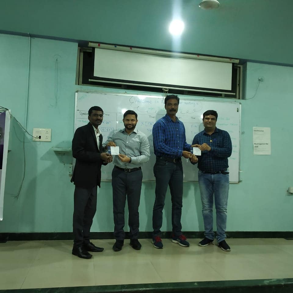 PimpriTMC's tweet photo. 135th meeting of Pimpri Toastmasters

TMOD-TM Vijendra
Theme-Interviews
Best Speaker-TM Shiv &amp; TM Manu
Best Roleplayer-TM Vijendra (TMOD) and Pramod(TTM)
Best Evaluator-TM KP
Best TT Speaker-TM Niket

#PTMC
#Toastmasters
#Its_Your_Turn_To_Speak
#d98tm
#ToastmastersInternational https://t.co/pFhKdMEABU
