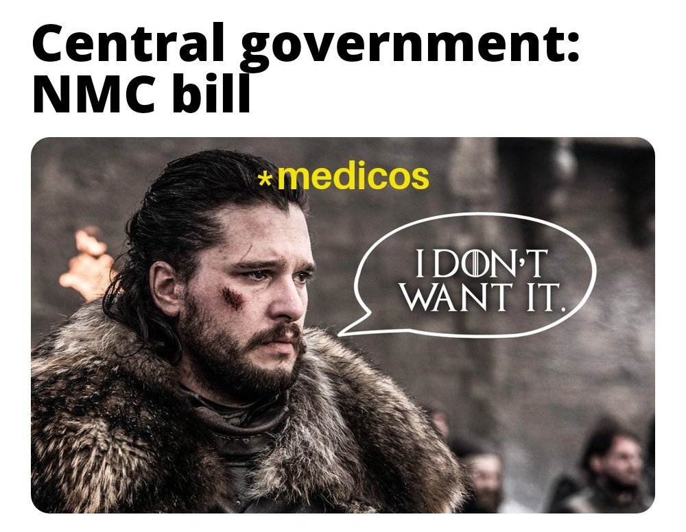 NiharikaGN's tweet photo. Claims to bring about one of the biggest reforms in medical education but fails to provide what a medico seeks and the people need. 
Public health is at stake. #SayNoToNMCbill
#savepublichealth 
#NMCbill
#NoToNMC https://t.co/Cnss4q8TIE