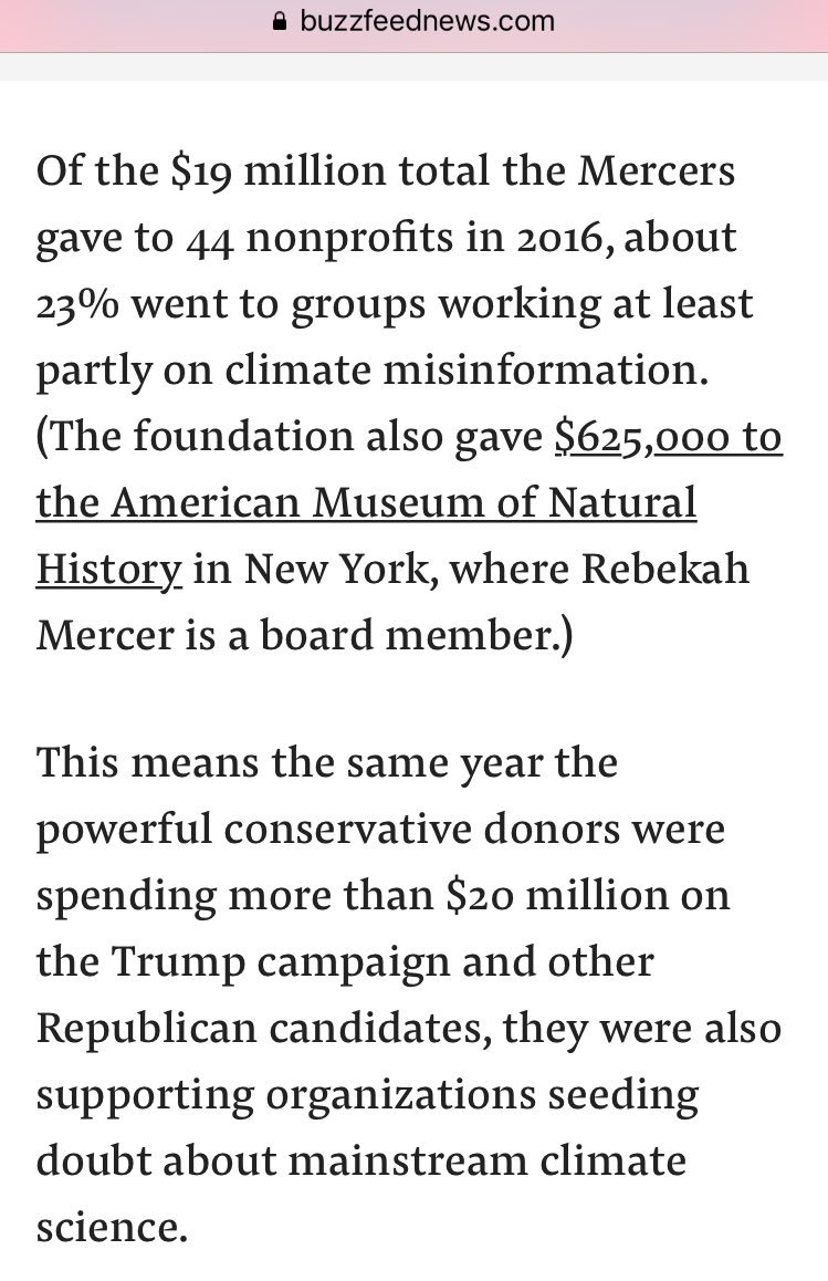27/ GERIANDERTHAL: Lowlights from Mercer’s generous giving to organizations that promote climate misinformation, denying climate science and eschewing facts that “fossil fuels drive global warming or that climate change has potentially dire impacts.” See #26 for full story link.