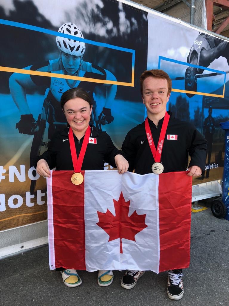 caltaf's tweet photo. Elizabeth Duff won 🥇@ParaAthletics World Juniors in shot put ⚫️ with a new Canadian 🇨🇦 record AND placed 3rd 🥉 in discus.

Andrew Livingstone was 2nd 🥈 in shot put and 3rd 🥉 in javelin.

CONGRATULATIONS!

#trackandfield #Athletics #ParaAthletics #notwill https://t.co/lTVaQhqpvB