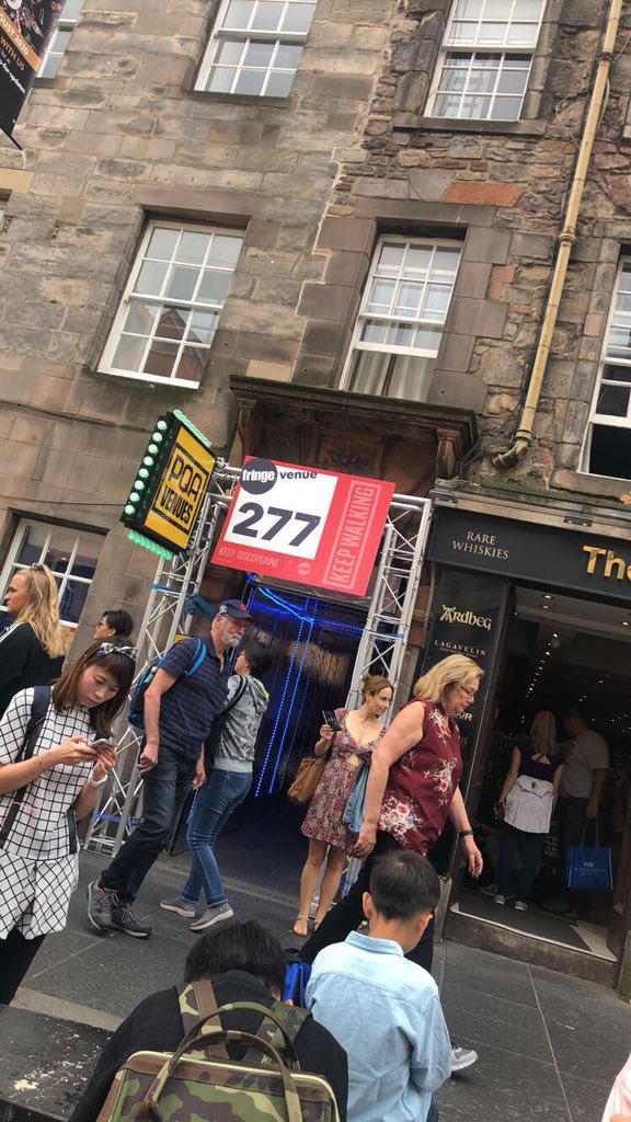 SarahFowles4's tweet photo. Having a great time performing our play “Three” @PqaVenues ❤️
Awkward dates and more than mates in our play come along and follow our teens story’s!⭐️ #pqa #pqavenues #edfringe #Edinburgh #edinburghfringe2019 https://t.co/H6IqK2yvhU