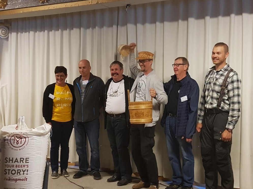 sahtilah's tweet photo. Yesterday was the highlight of the #sahti year when the annual Finnish Sahti Championships took place in Hartola. And what's the best Ari Rämö WON THE WHOLE THING BROUGHT THE TROPHY HOME TO LAHTI!!! https://t.co/PNtGiaAoPS