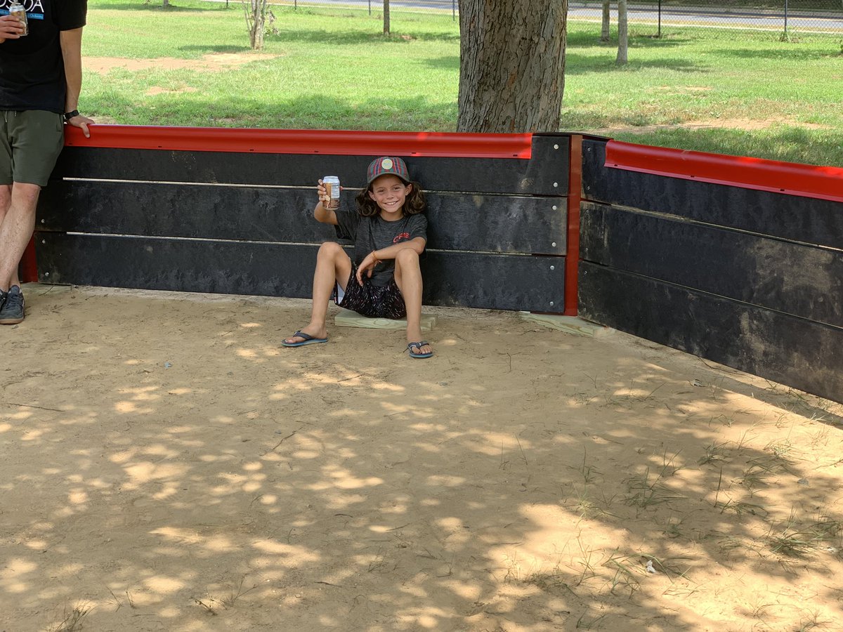 TheKatieLe's tweet photo. Huge Thank You to Ellie, Evan, & Alex Sarapu, Joey & Dan DeRosa, & Ben & Chris Willet (Isabelle & Judy too) for building our brand new GaGa Ball Pit w/ me! Thank you, PTA, for funding!! #PlayspacePBL #4thAnd6thGradesProposed #OneSchoolOneCommunityOneGoal https://t.co/N6dlDsvZEs
