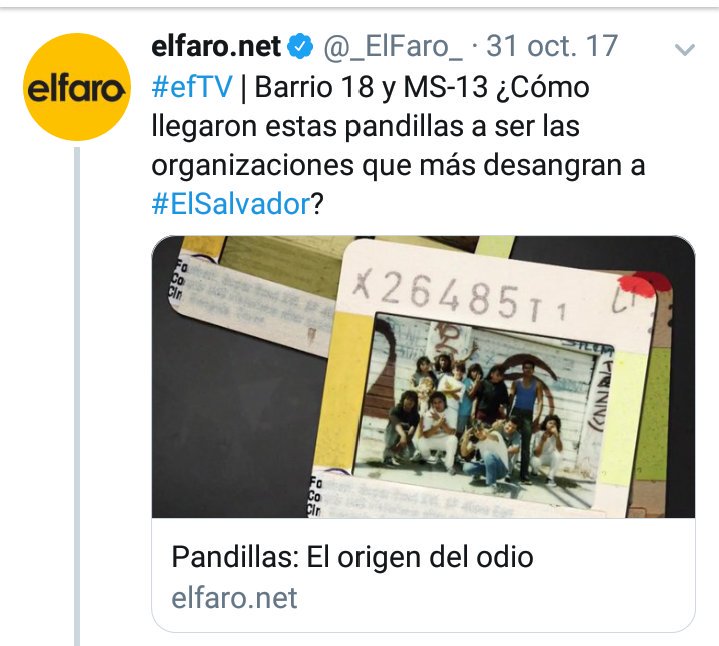 PedroPerezArce1's tweet photo. @wilian_omar @JBustillo1 Antes de convertirse en #elfalso publicaron esta nota, un compadre les respondió y les hice la pregunta ¿CUÁL ES LA PANDILLA TERRORISTA MÁS SANGUINARIA DEL PAÍS: LA 18, LA 13, @ARENAOFICIAL o @FMLNoficial ? https://t.co/SpCmi4yjZi