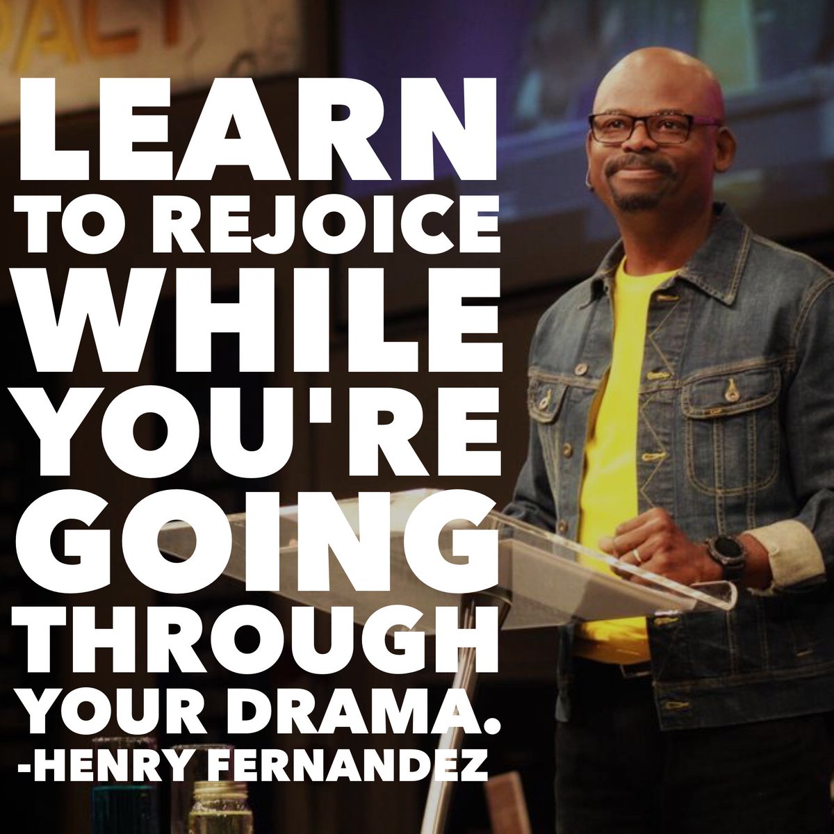 HenryFernandez's tweet photo. “I want you to go back to that job, people, negative environment, and show them that YOU ARE OKAY!” #PositiveOverload #TheFaithCenter #SundaySermon https://t.co/K24L6OHoTL