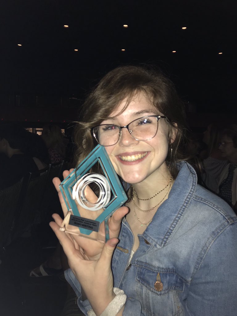 tracicroy's tweet photo. Award of merit in songwriting!! So proud of this kid! @alexcroy22 @BestOfFineArts #Orlando19 https://t.co/jom0gwm7of