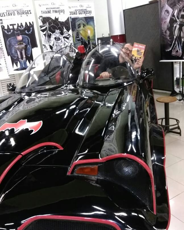 diegomoreau's tweet image. Levando o Bill Finger pra passear. 
#BillFinger #batman #Skript
#ComicConRS