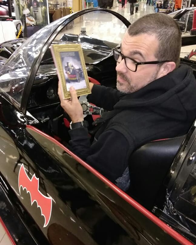 diegomoreau's tweet image. Levando o Bill Finger pra passear. 
#BillFinger #batman #Skript
#ComicConRS