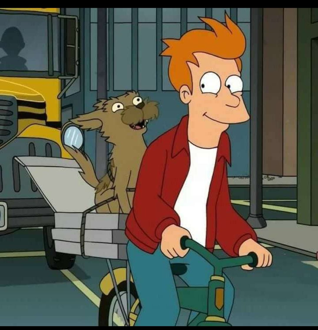 Jaimertaker's tweet photo. #SeymourDiera #SimurDiera #Fry
#Futurama  🚴‍♂️🐶 https://t.co/mG1Sr9M1M4