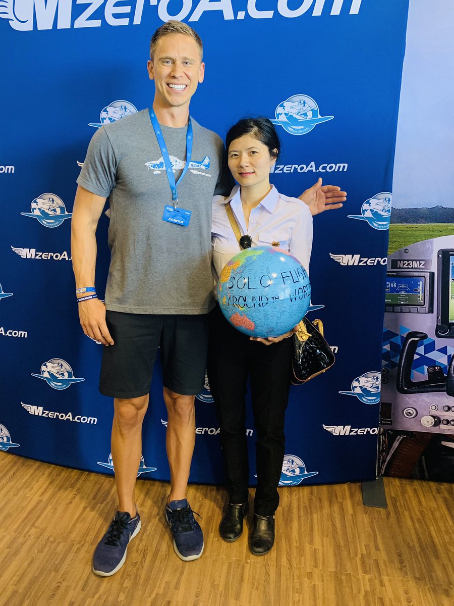 womeninAA's tweet photo. Sharing my plans to circumnavigate the globe solo with Jason @mzeroa #aviation #mzeroa #femalecfi #generalaviation #planespottinglive #pilots #studentpilot #pilottraining #diversityinaviation #Diversity #DREAMERS #privatepilot #instrumentrating #commercialpilot #pilotdreams #FAA https://t.co/qfMprxjkmV
