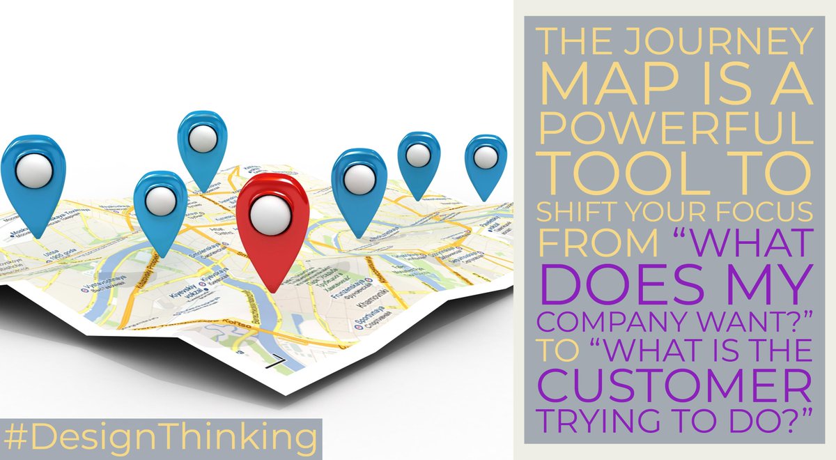 showmerob's tweet image. Ch 4 of #DesignForGrowth - The journey map is a powerful tool to shift your focus from “What does my company want?” to “What is the customer trying to do?” #DesignThinking @jeanneliedtka