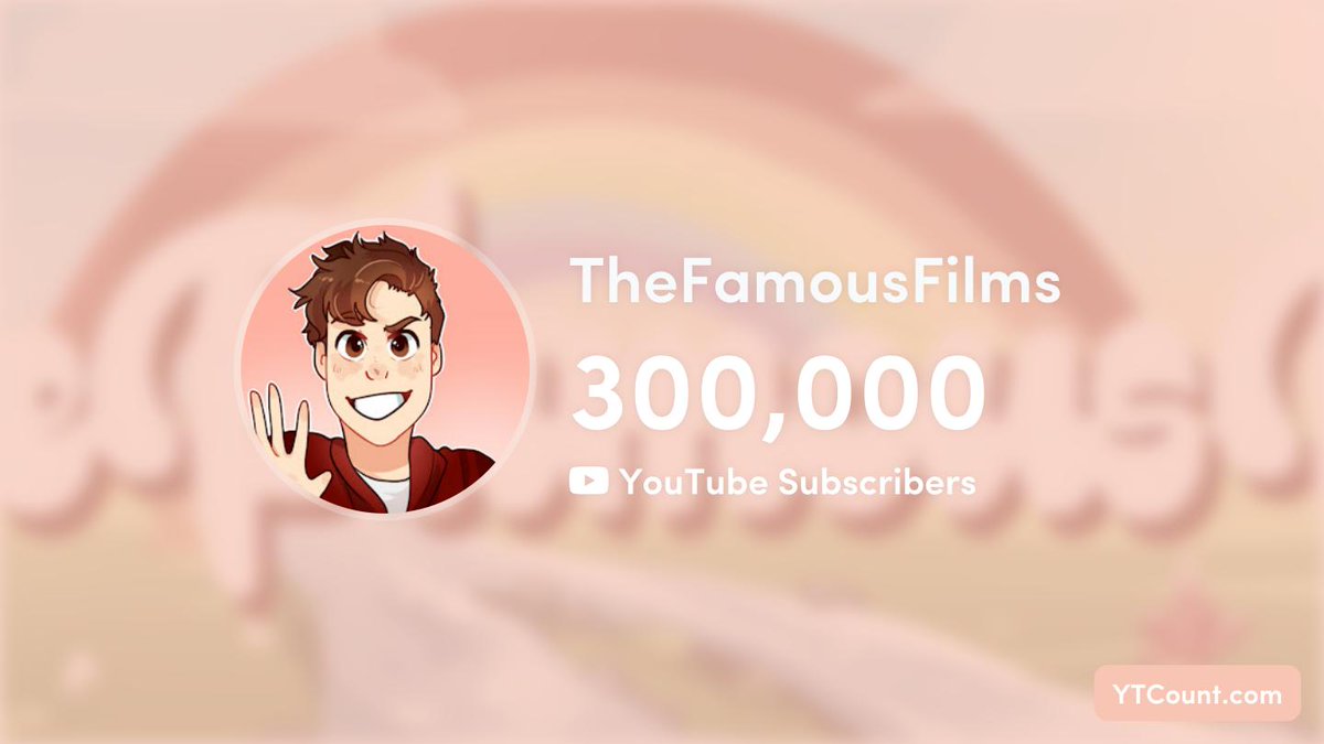 TheFamousFilms's tweet image. From the bottom of my heart thank you guys so much! I can&apos;t believe we finally hit 300,000 subscribers. You guys are truly amazing in supporting my channel, what a crazy ride I&apos;m so happy right now I&apos;m literally in tears, every milestone to me is so important. WE DID IT! ❤🌈✨