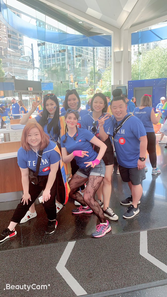 get ready for the fun walk #bmopride #VancouverPride