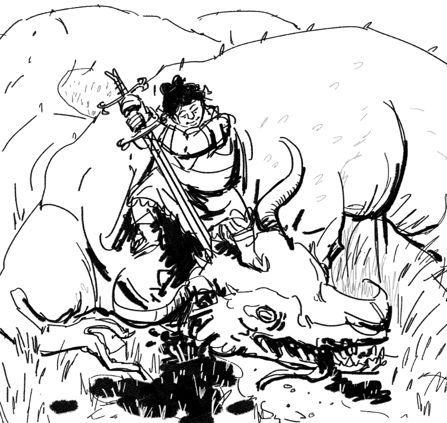fun fast doodle of my sweet eldritch knight valentines. i might do somethin more with this in the future...