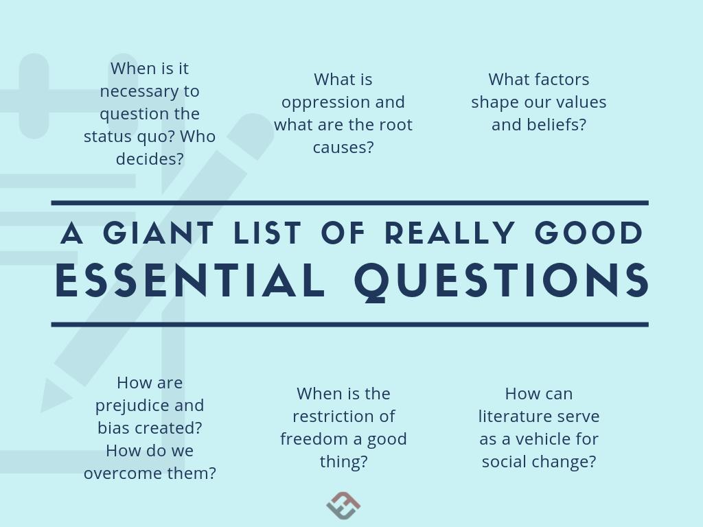 TeachThought's tweet photo. Many, Many Examples Of Essential Questions https://t.co/0Uzuoz9gRA https://t.co/ytOR9uN1Gv