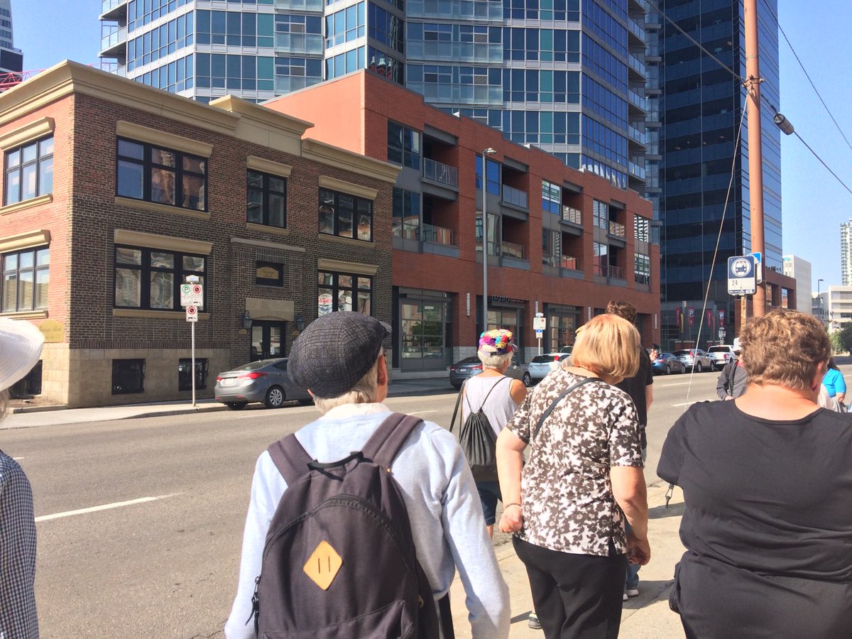 ChinookCHS's tweet photo. Great talk and walking tour this morning with @JamesDavidge, sharing the story of the 1932 founding of the Cooperative Commonwealth Federation, #Canada's first party dedicated to the social needs of farmers and workers. #HistoricCalgaryWeek #HCWYYC https://t.co/0S4EEo0tm0