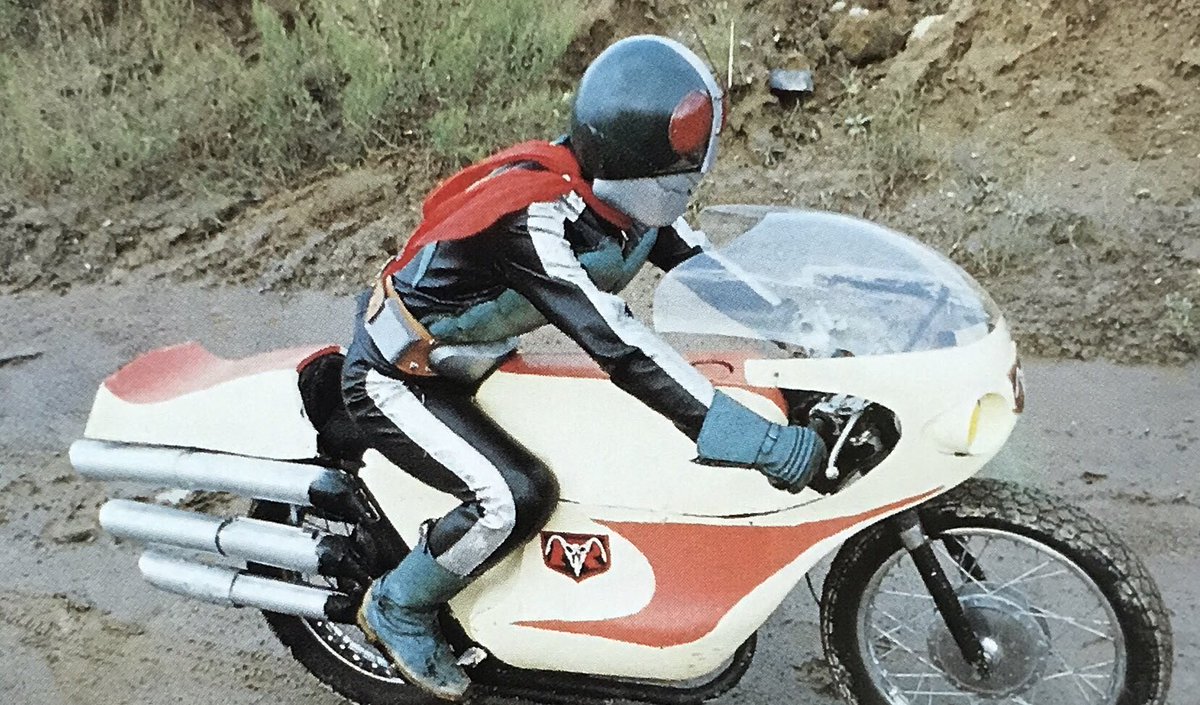 仮面ライダー」1971年9月に行われた撮影会より…ライダー2号と