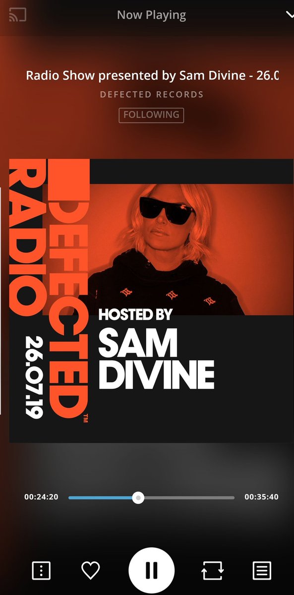 JackalJyve's tweet image. The @DefectedRecords latest radio mix giving me all the good energy I need on this beautiful Sunday 🔥🔥🔥🎵🎧🎛️🎚️ #HouseMusic @samdivine #DefectedRadio
