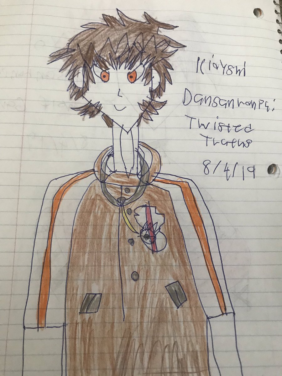 ZenonightXZ6's tweet photo. Decided to draw 2 new fan arts of 2 more Danganronpa fan made characters,Kyo from the Wolf game and Kiyoshi from twisted truths.
The @TwistedTruthDR and @dr_wolfsgame team has done an amazing job creating these characters.๐
#fanart #danganronpa #DRTWG #DRTT #Fanganronpa https://t.co/P9TQ6nVSfO