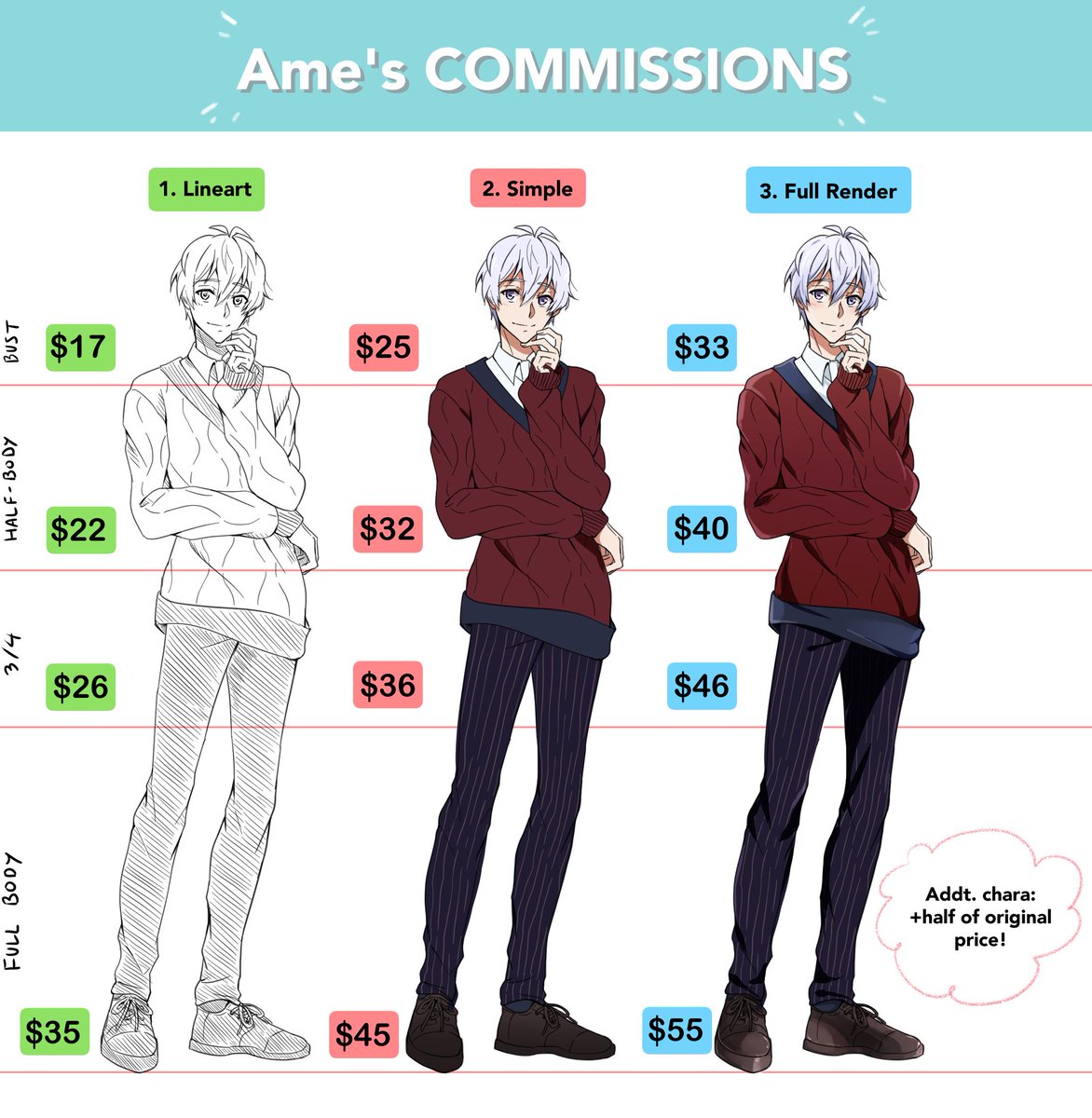 [RT 💙]
I'm open for commissions again, starting with 5 slots! please DM or email the info in the last pic to amegafuruu(@)gmail(.)com 

🐱 Full info and a bunch of samples here: https://t.co/cQHtIDJOFJ 