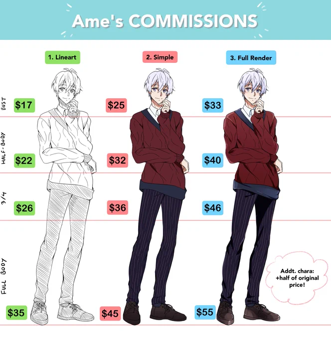 [RT 💙]
I'm open for commissions again, starting with 5 slots! please DM or email the info in the last pic to amegafuruu(@)gmail(.)com 

🐱 Full info and a bunch of samples here: https://t.co/cQHtIDJOFJ 